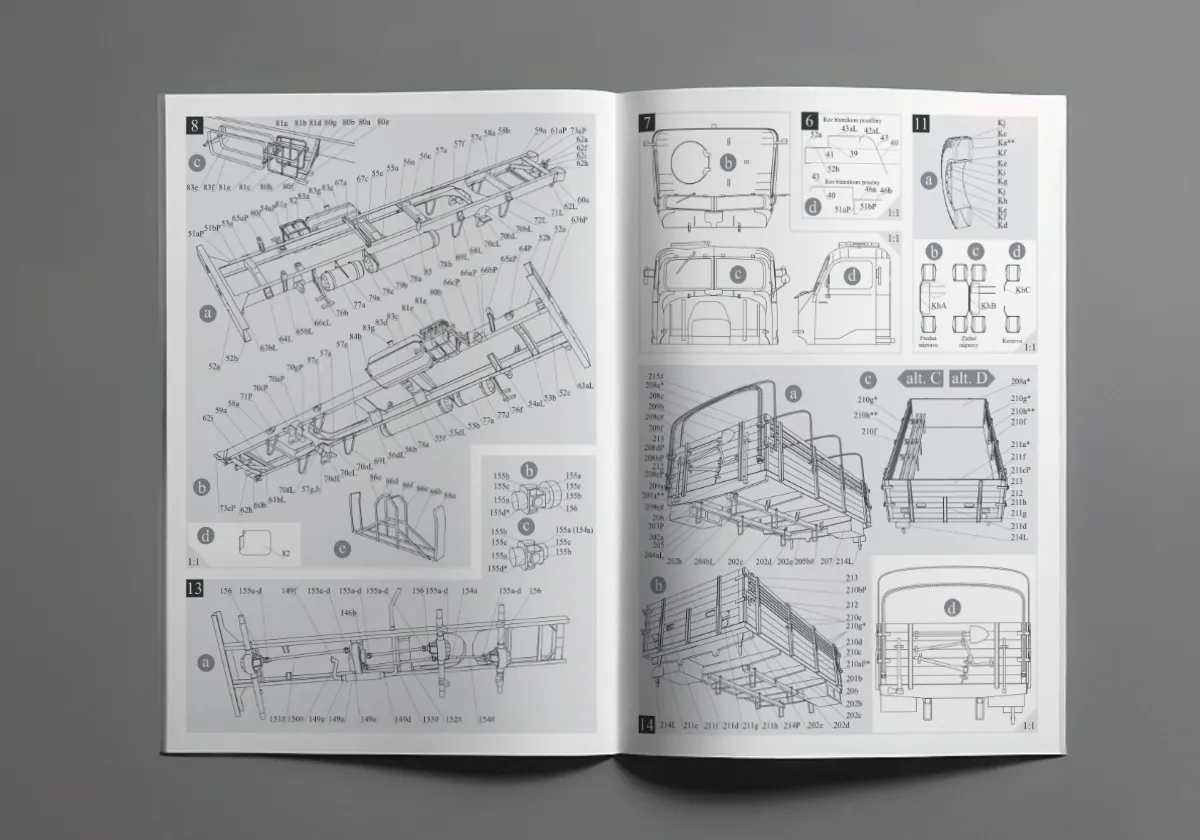 Papierový model Praga V3S Valník